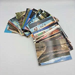 Bulk Lot of Approx. 100 Postcards Mostly Vintage Random Used & Unused Postcard B